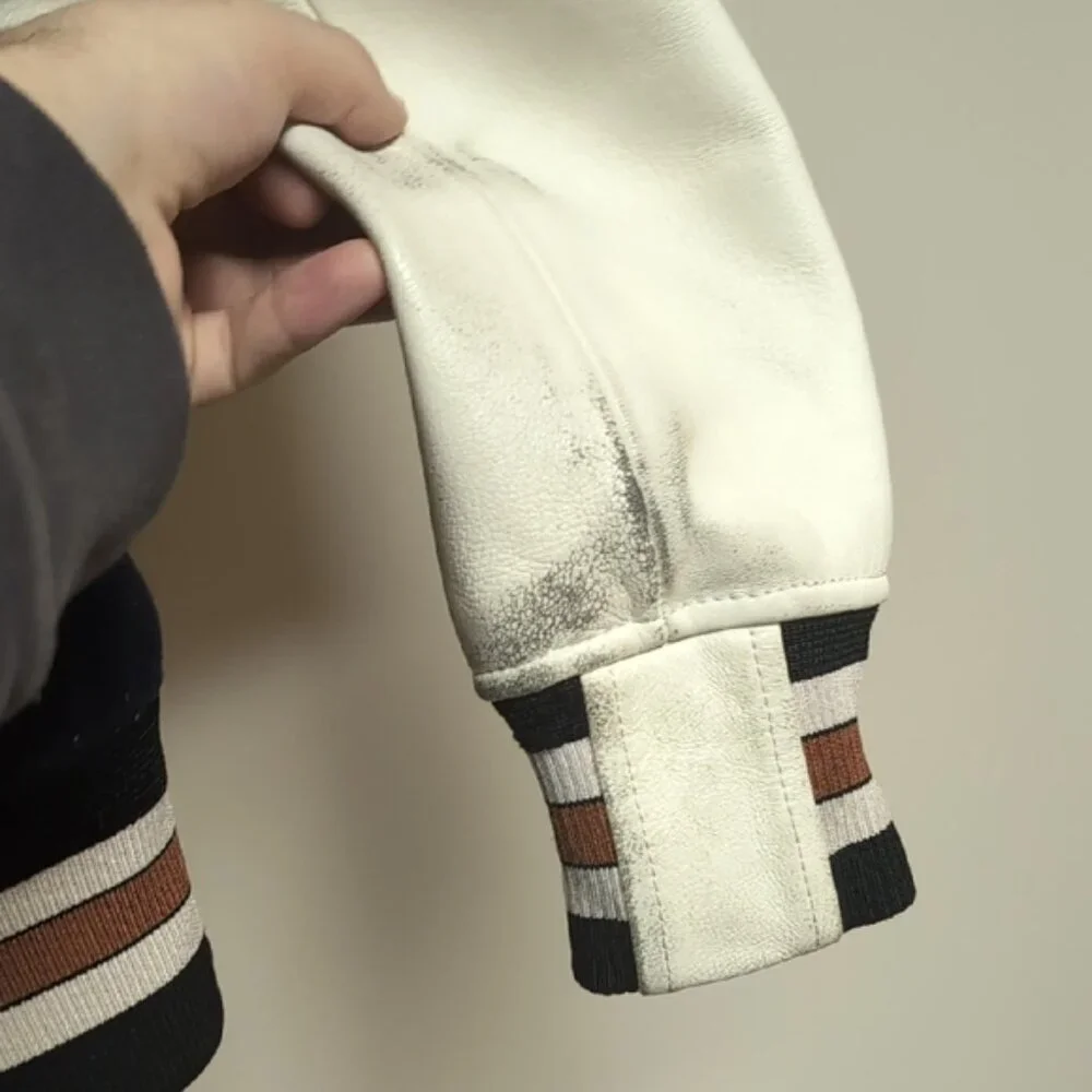 Coach Classic Navy and White Bomber Jacket - Picture 4 of 11